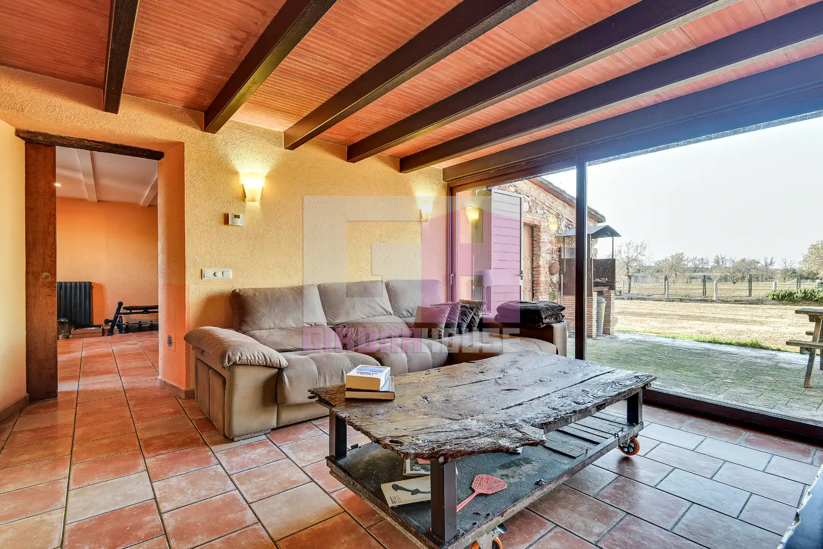 Sala d'estar de Casa o xalet en venda en Sant Andreu Salou amb Aire condicionat, Calefacció i Jardí privat