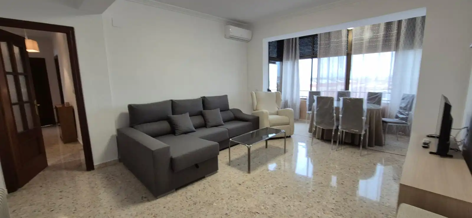 Sala d'estar de Pis de lloguer en Badajoz Capital amb Aire condicionat, Calefacció i Terrassa