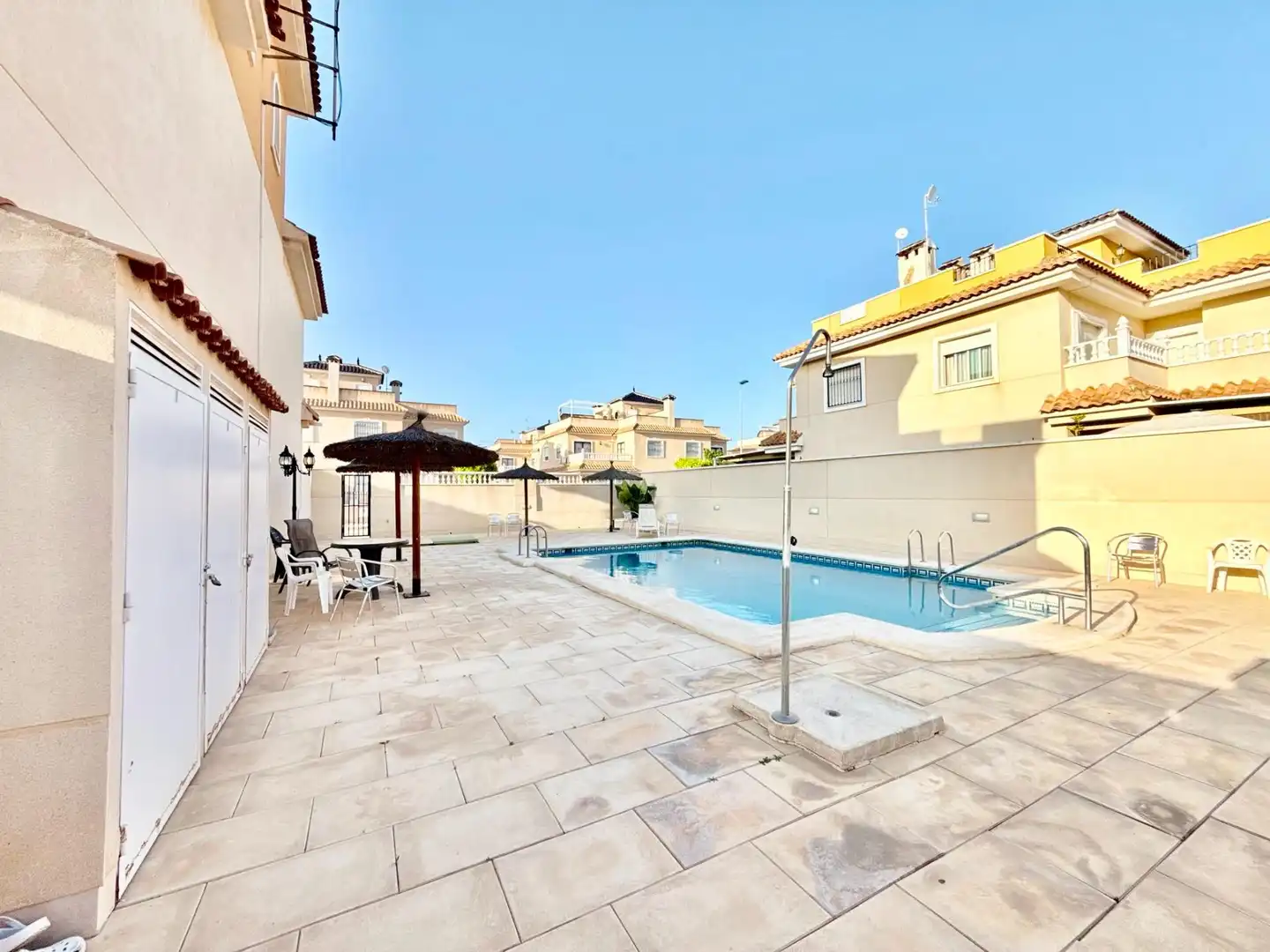 Swimming pool of Detached homes for sale in Pilar de la Horadada  with Air Conditioner, Private garden and Terrace