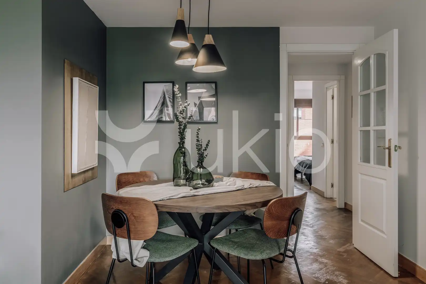 Dining room of Apartments for rent in Madrid  with Air Conditioner, Heating and Furnished