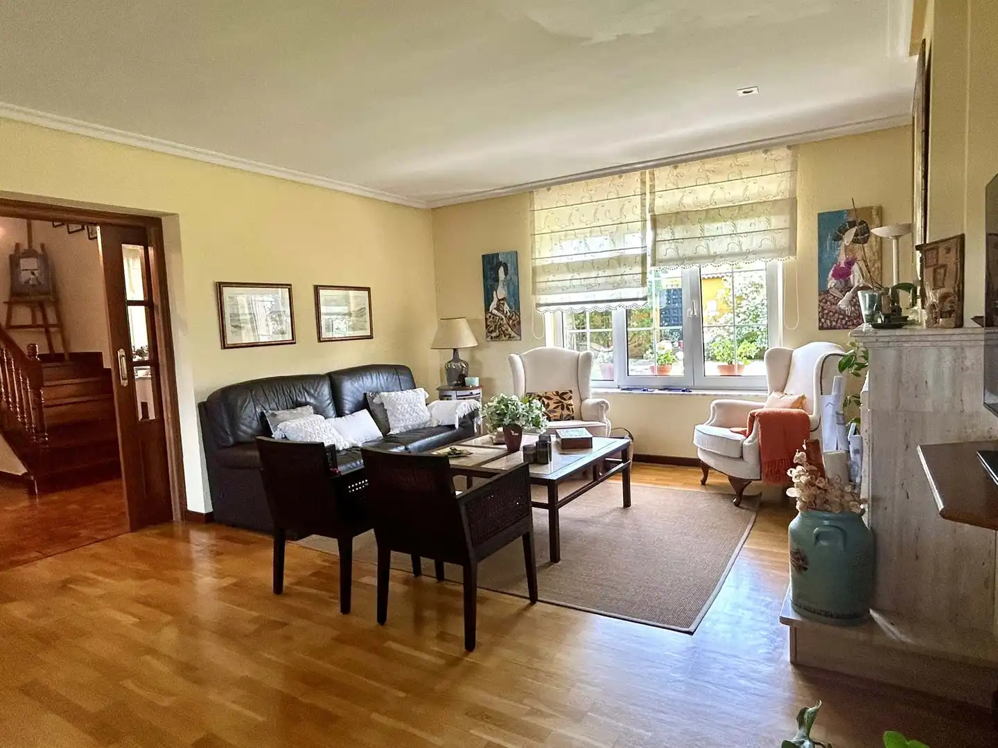 Living room of Houses for sale in Santovenia de la Valdoncina  with Heating and Terrace