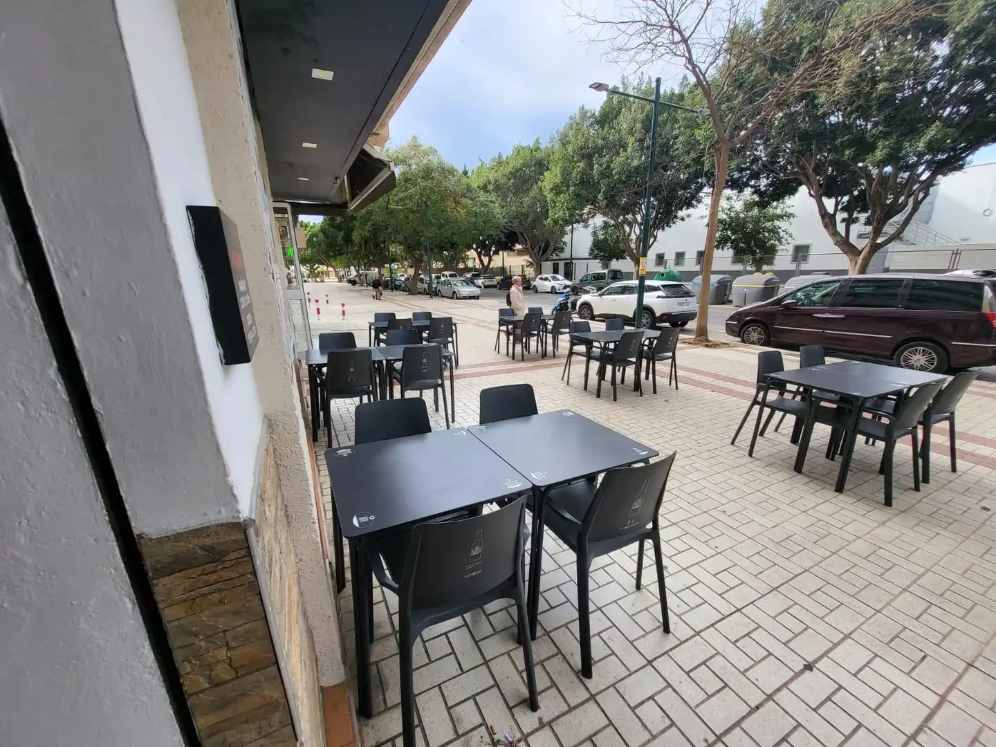 Terrasse von Geschaftsraum zum Verkauf in Málaga mit Klimaanlage