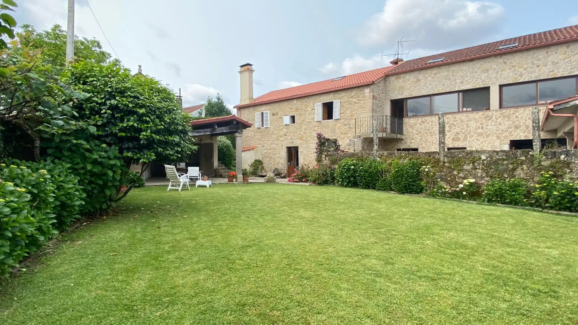 Jardín de Casa o chalet en venta en A Estrada  con Calefacción, Jardín privado y Terraza