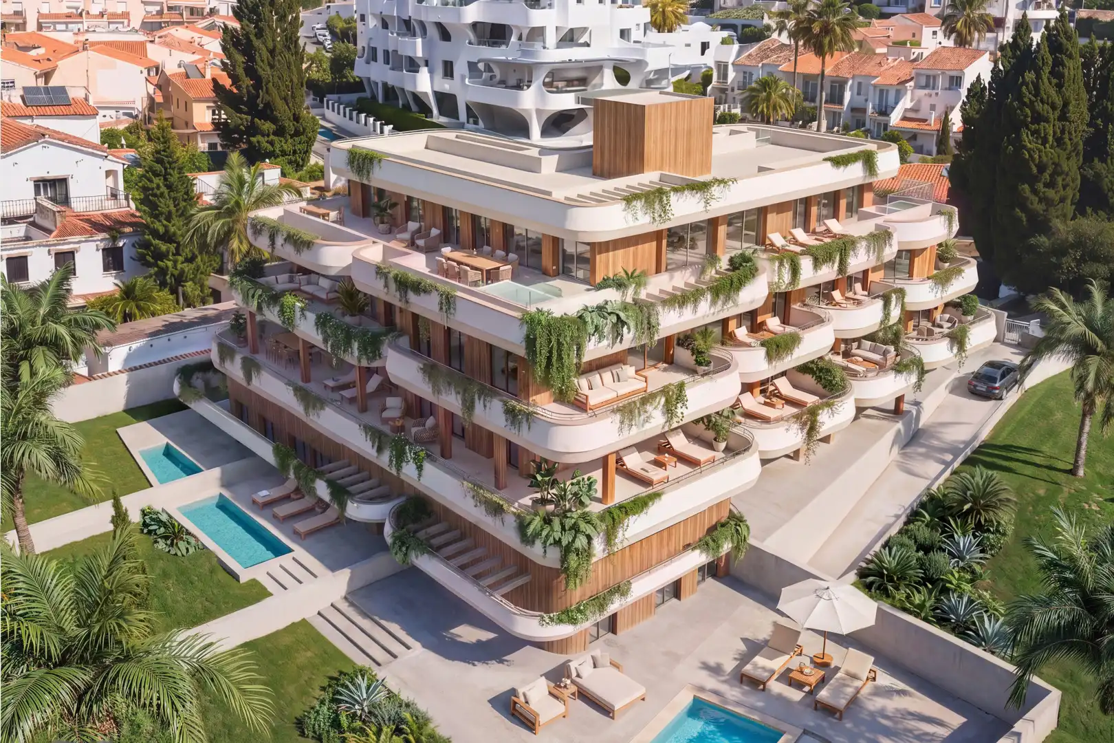 Vista exterior de Ático en venta en Torremolinos con Aire acondicionado, Terraza y Piscina