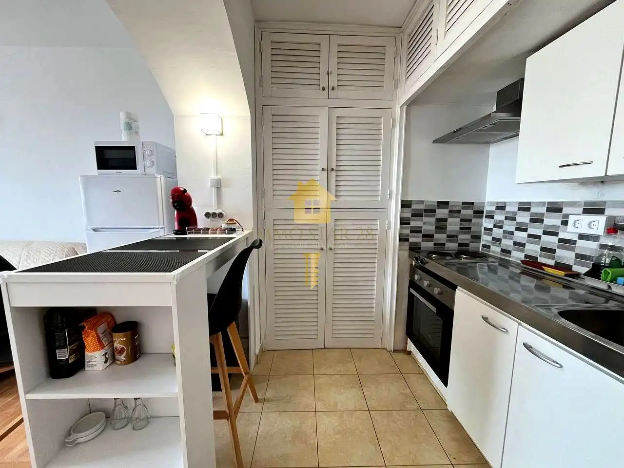 Cocina de Estudio en venta en Roses con Parquet, Amueblado y Piscina comunitaria