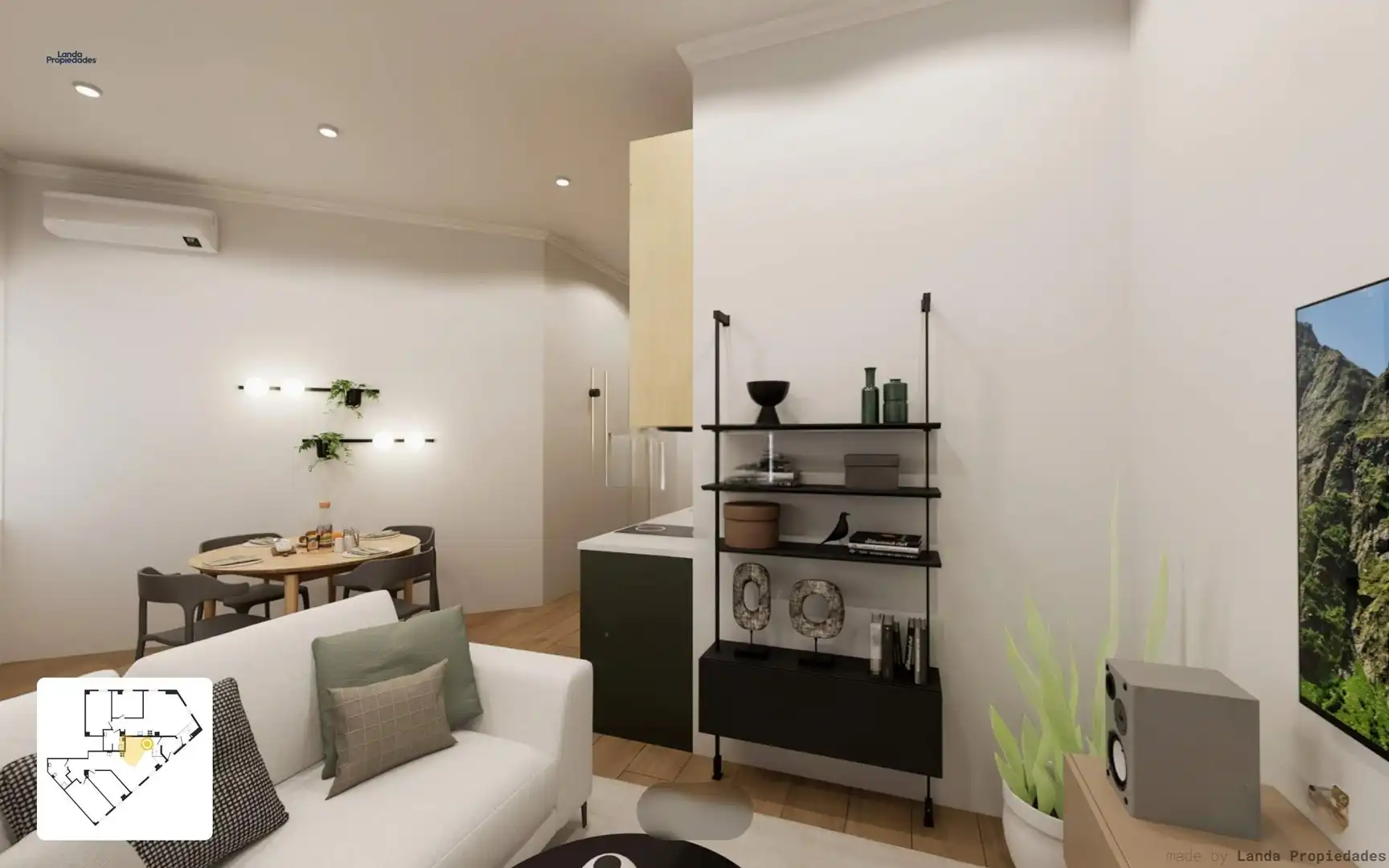 Living room of Apartments for sale in Zaragoza  with Air Conditioner and Heating