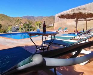 Terrace of Country house to rent in Almáchar  with Terrace and Swimming Pool