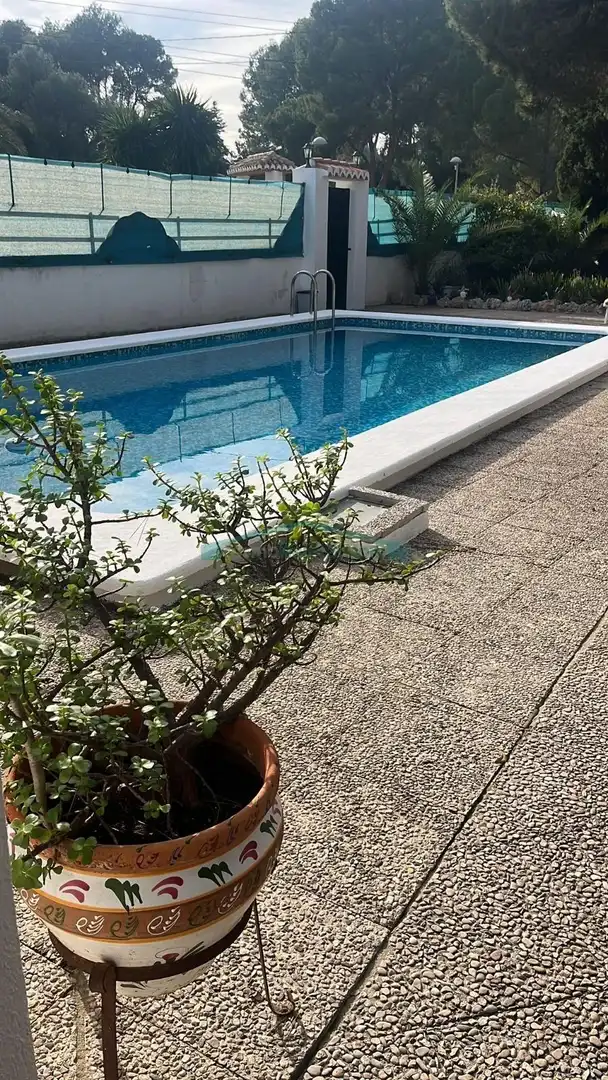 Piscina de Casa o xalet de lloguer en Paterna amb Aire condicionat, Jardí privat i Terrassa