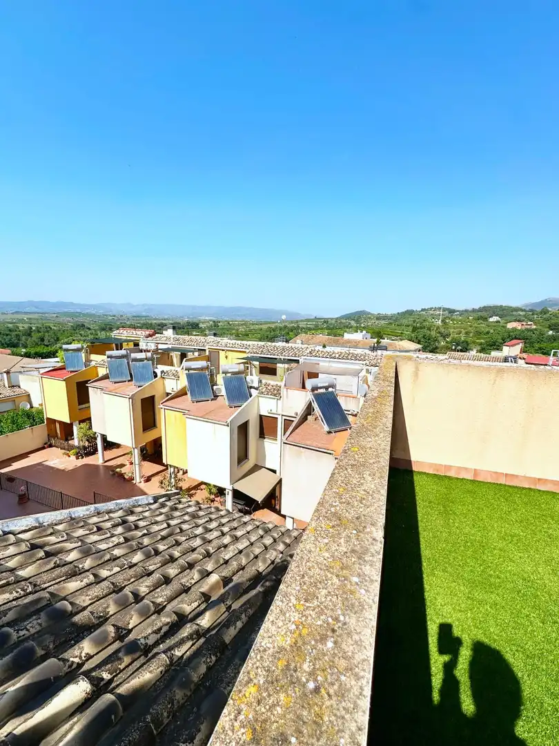 Terraza de Casa adosada en venta en Castelló de Rugat con Aire acondicionado, Calefacción y Jardín privado