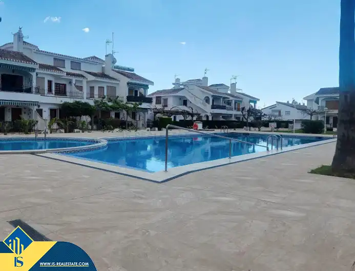 Piscina de Casa o xalet en venda en Pilar de la Horadada amb Terrassa, Moblat i Piscina comunitària