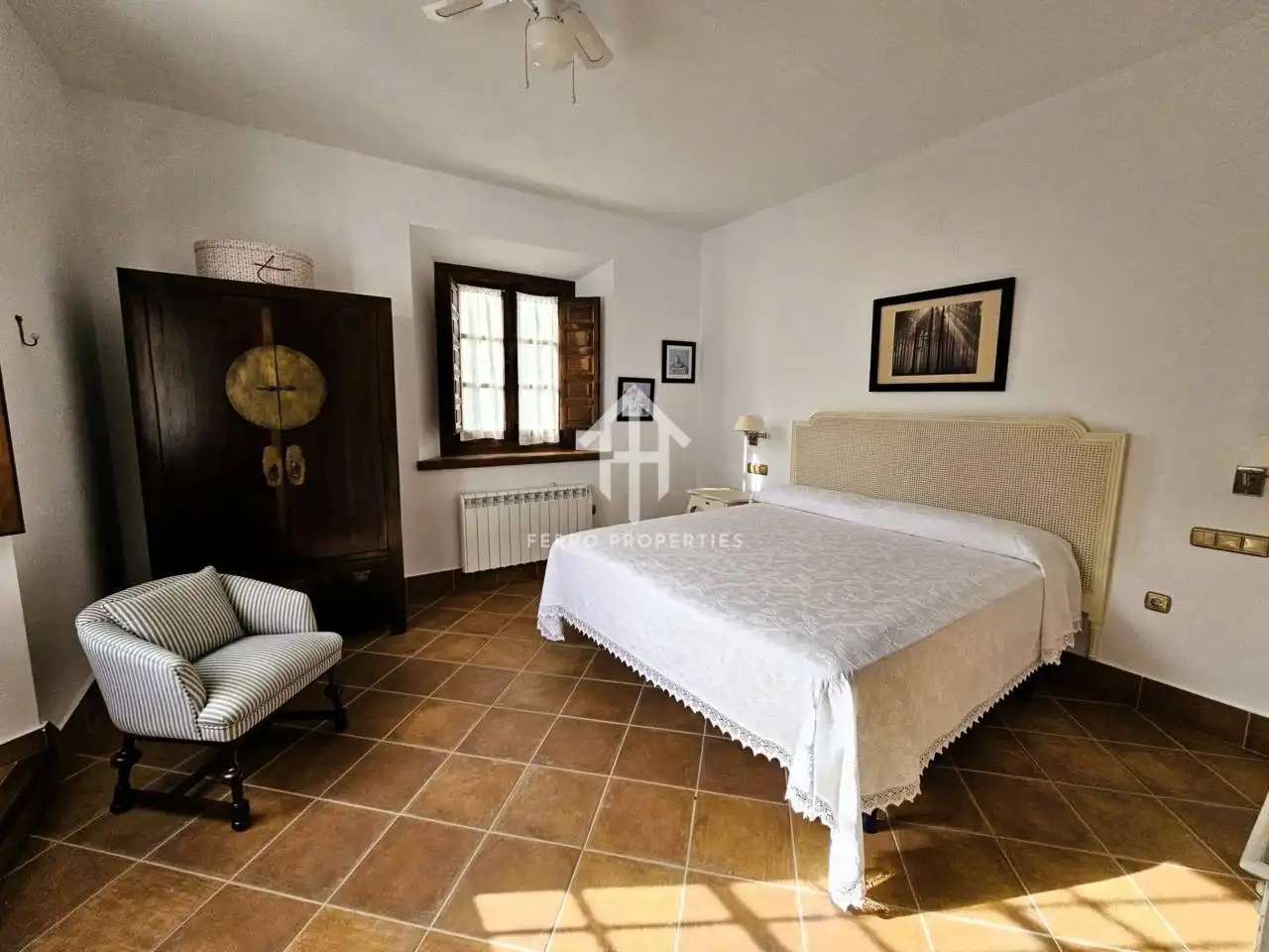 Bedroom of Houses for sale in Villanueva de Tapia  with Air Conditioner, Heating and Private garden