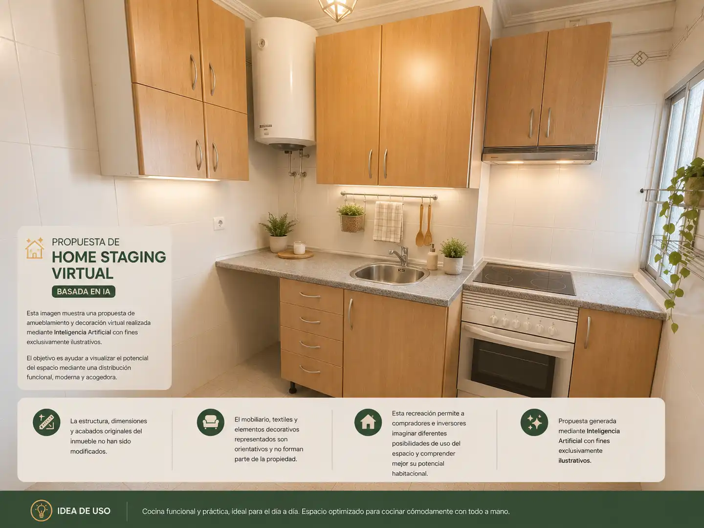 Cocina de Piso en venta en Madrid con Terraza y Alarma