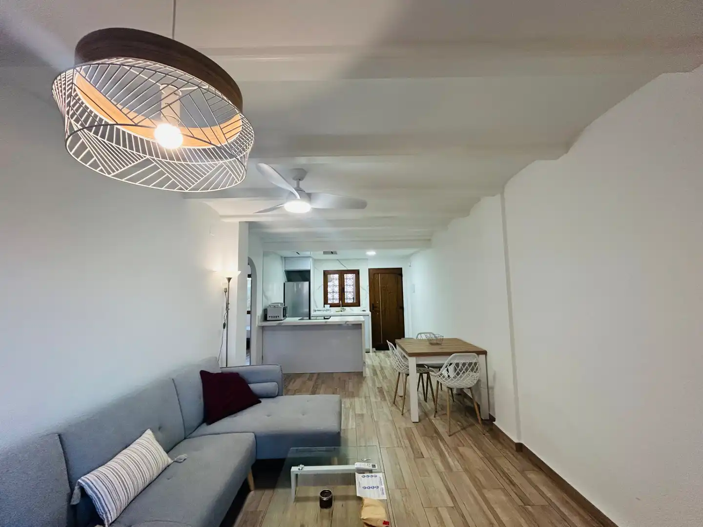 Sala d'estar de Planta baixa de lloguer en Dénia amb Aire condicionat, Calefacció i Jardí privat