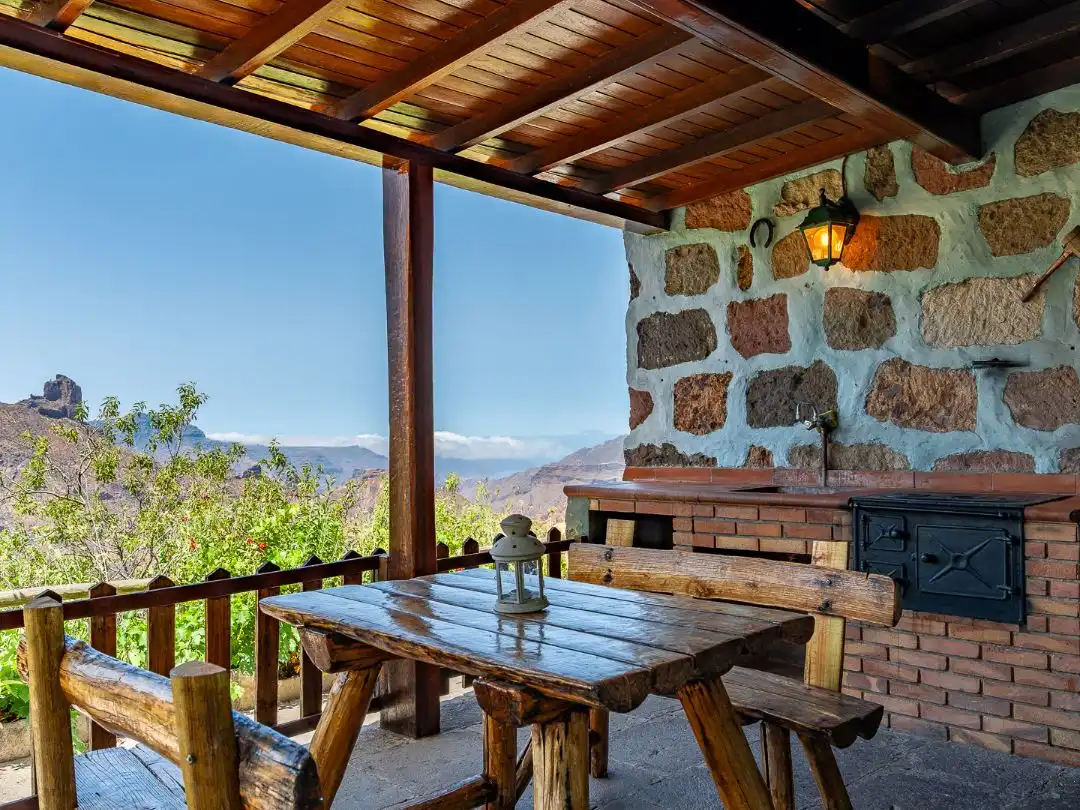 Terrace of Country homes for sale in Tejeda, Las Palmas