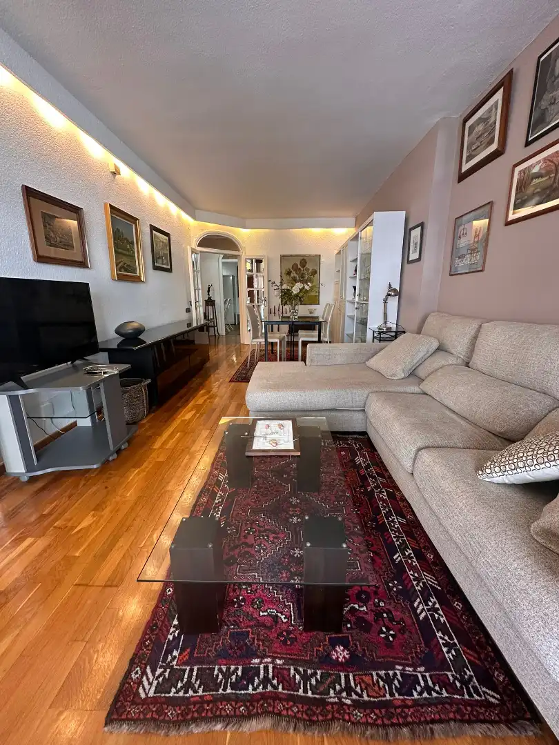 Sala d'estar de Pis de lloguer en Barcelona amb Aire condicionat, Calefacció i Moblat