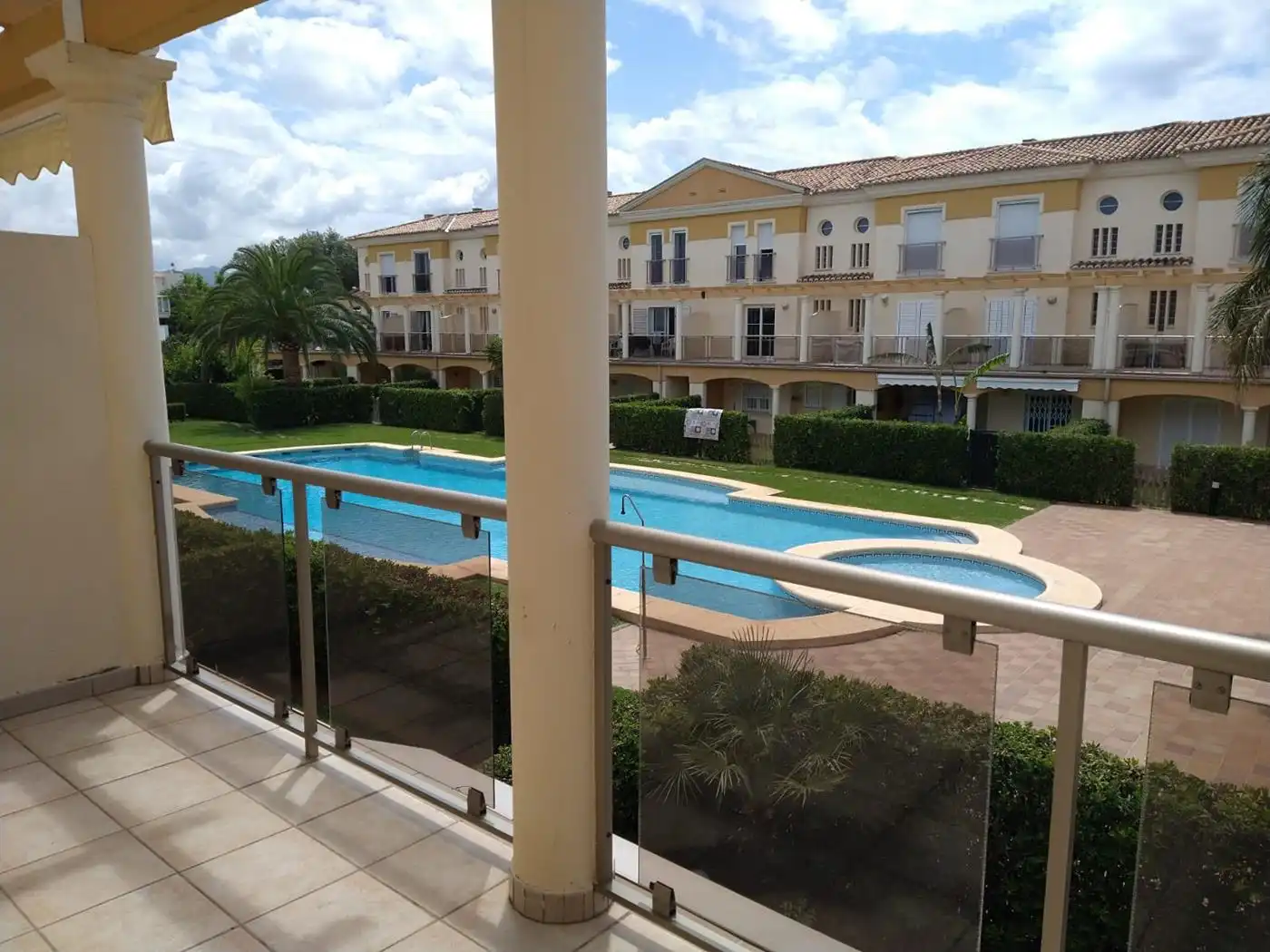 Piscina de Dúplex de alquiler en Oliva con Aire acondicionado, Calefacción y Terraza