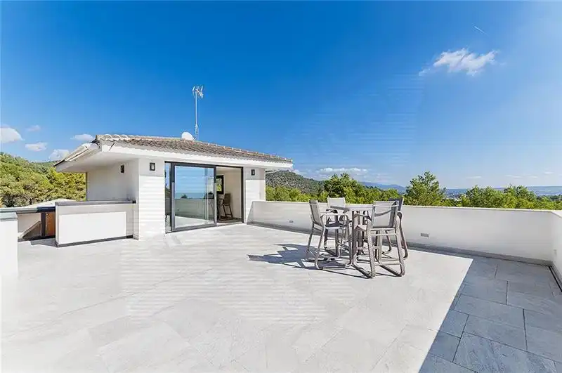 Terrasse von Haus oder Chalet zur Miete in  Palma de Mallorca mit Klimaanlage, Heizung und Privatgarten
