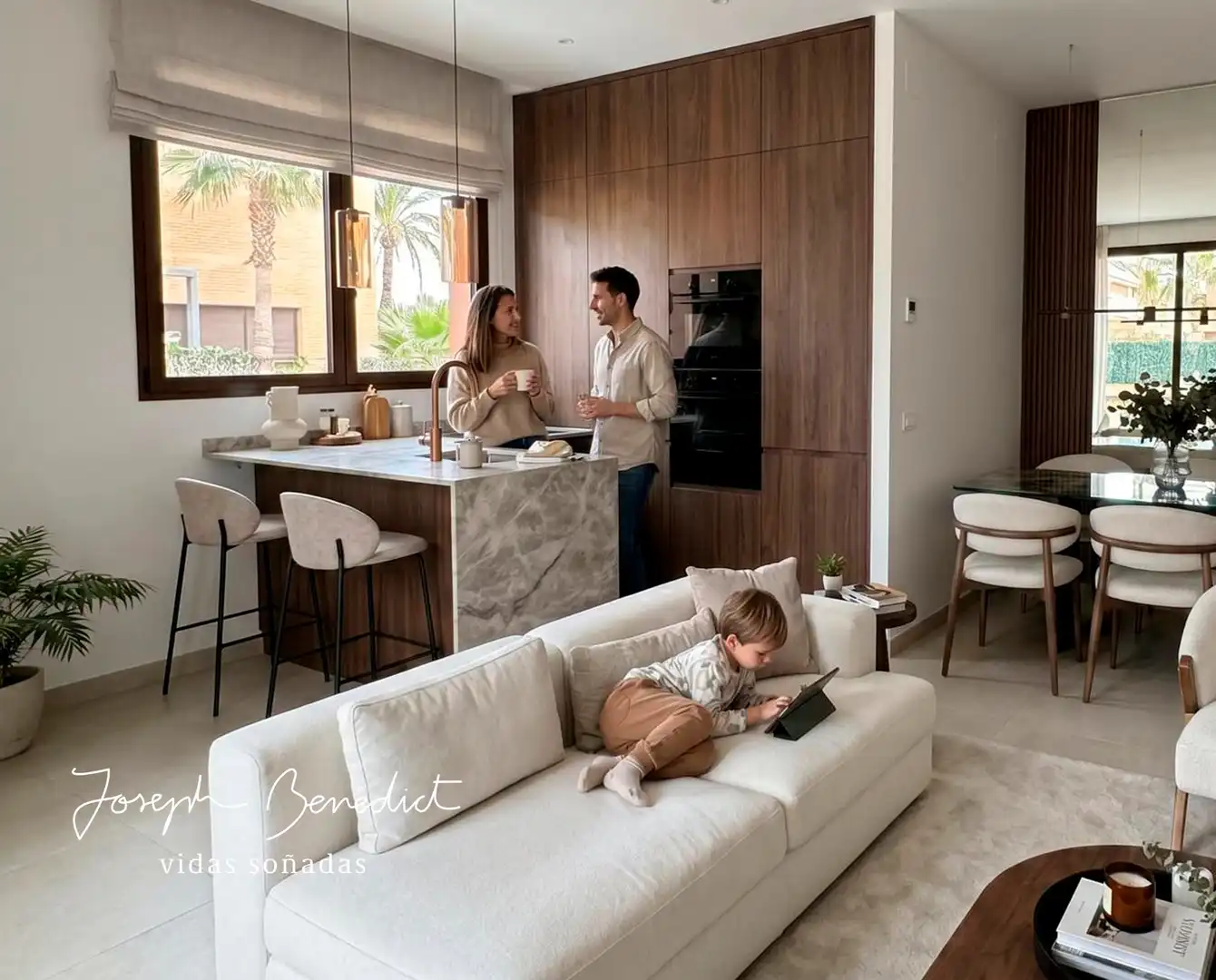 Sala de estar de Planta baja en venta en Castelldefels con Aire acondicionado, Calefacción y Jardín privado