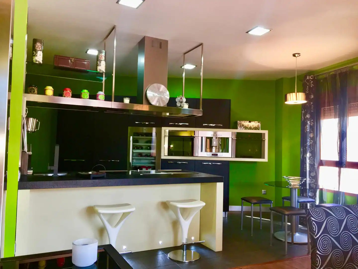 Cuina de Pis de lloguer en Puertollano amb Aire condicionat, Calefacció i Terrassa