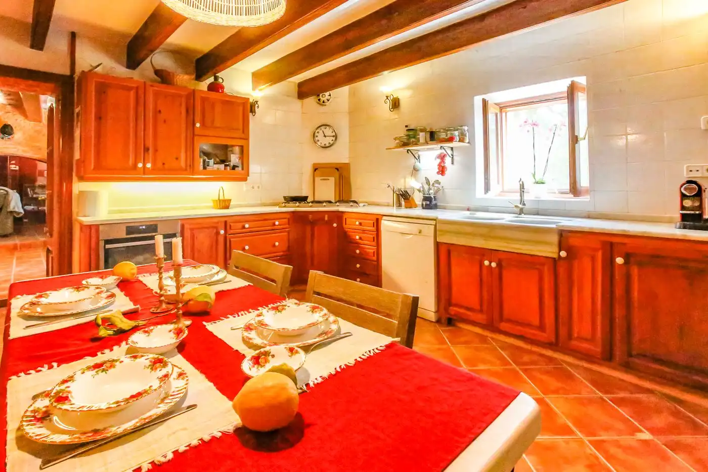 Cocina de Finca rústica en venta en Sant Iscle de Vallalta con Calefacción, Terraza y Trastero