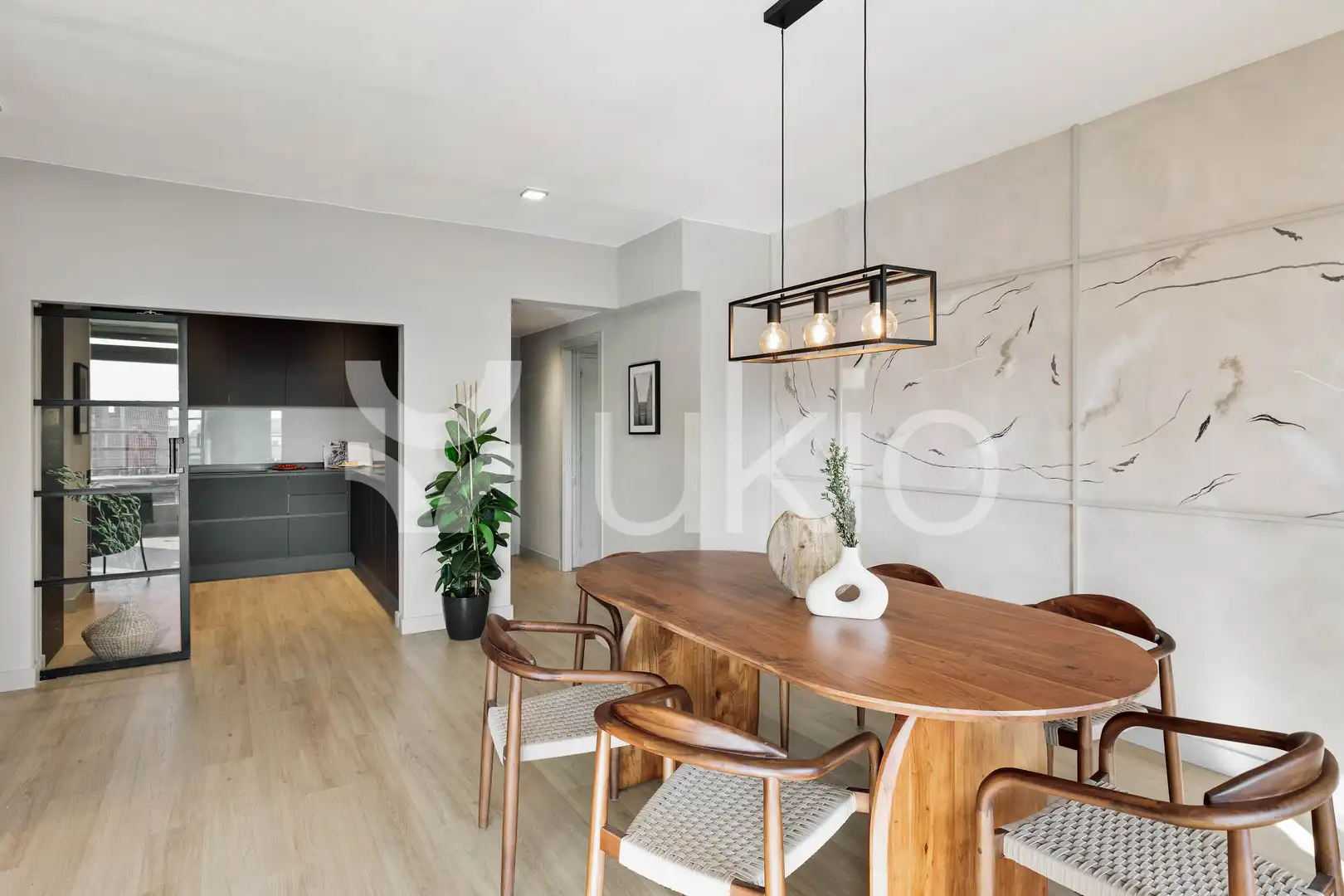 Dining room of Apartments for rent in Barcelona  with Air Conditioner, Heating and Terrace