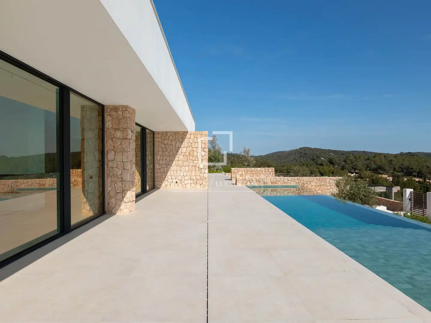 Vista exterior de Casa o chalet en venta en Santa Eulària des Riu con Aire acondicionado, Jardín privado y Terraza
