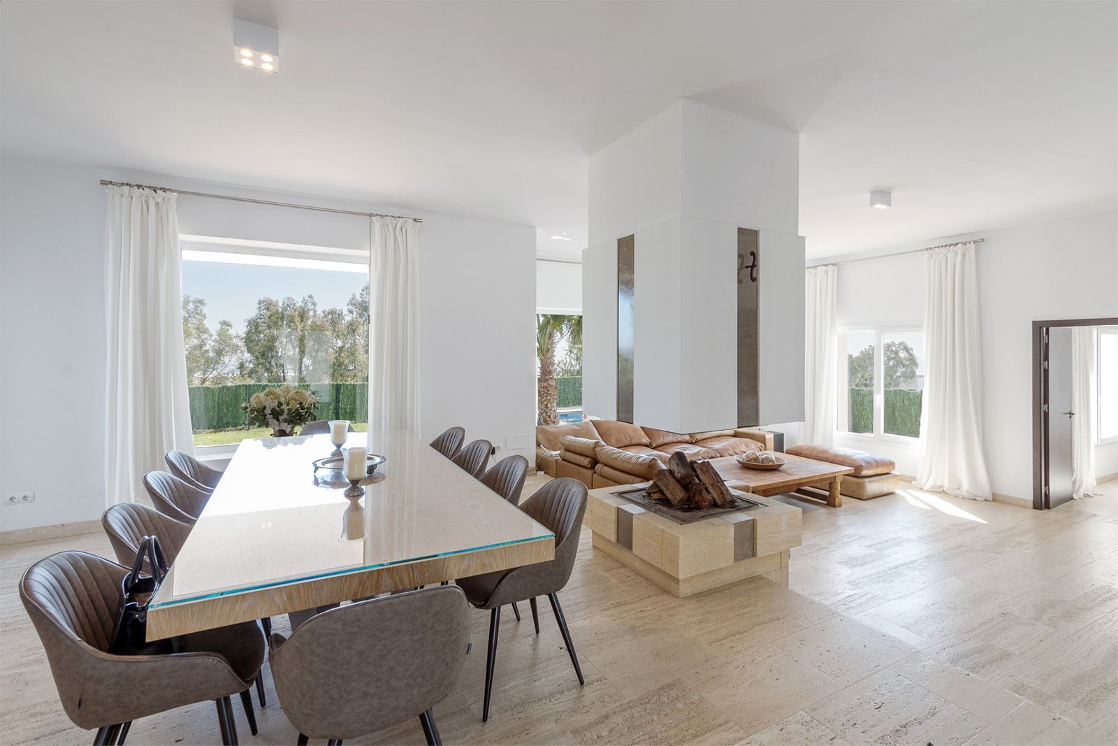 Living room of House or chalet to rent in Manilva  with Air Conditioner, Terrace and Furnished