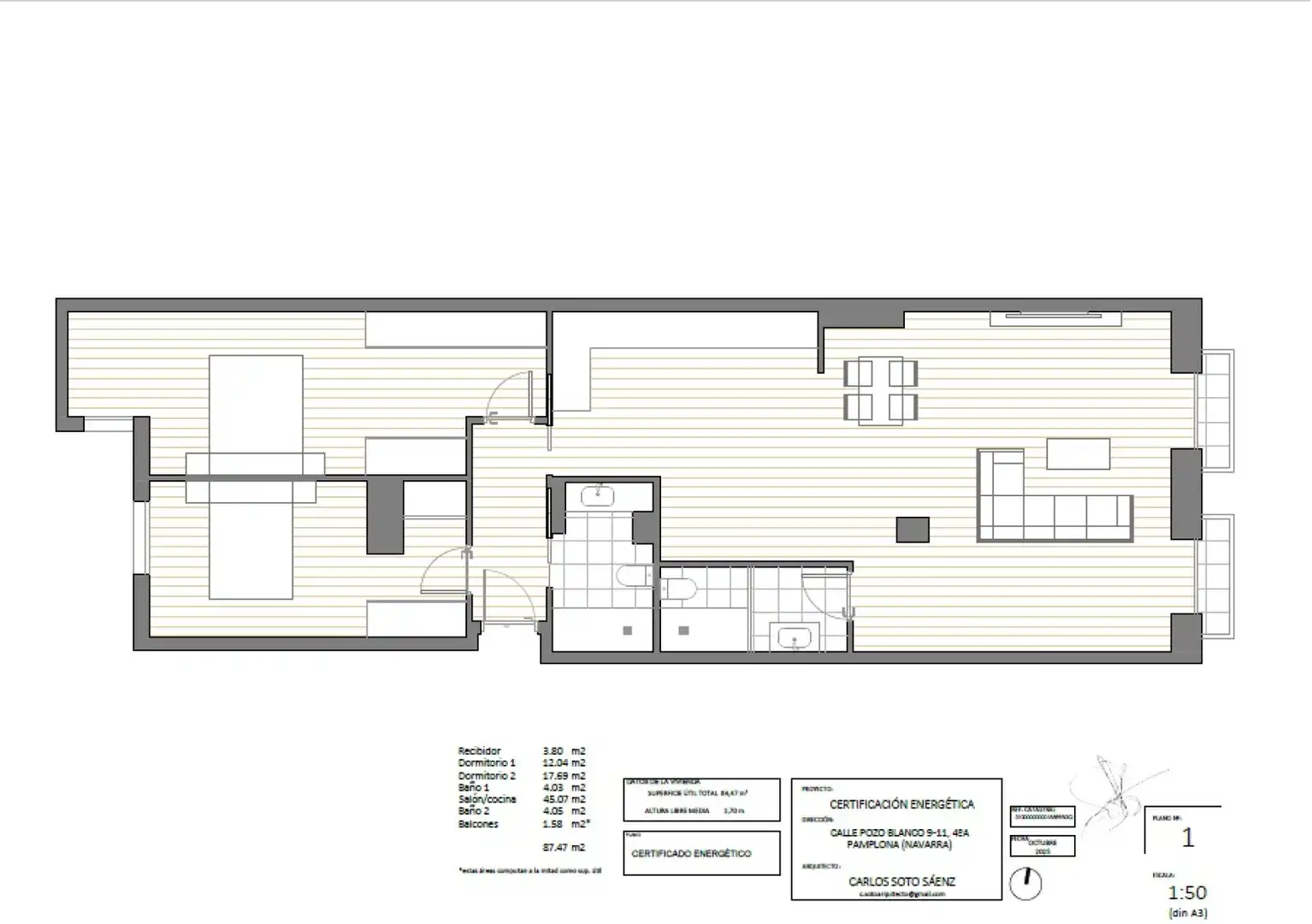Flat for sale in  Pamplona / Iruña  with Heating, Parquet flooring and Storage room