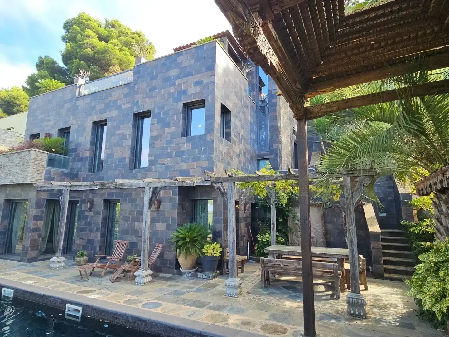 Vista exterior de Casa o chalet en venta en Lloret de Mar con Aire acondicionado, Jardín privado y Terraza