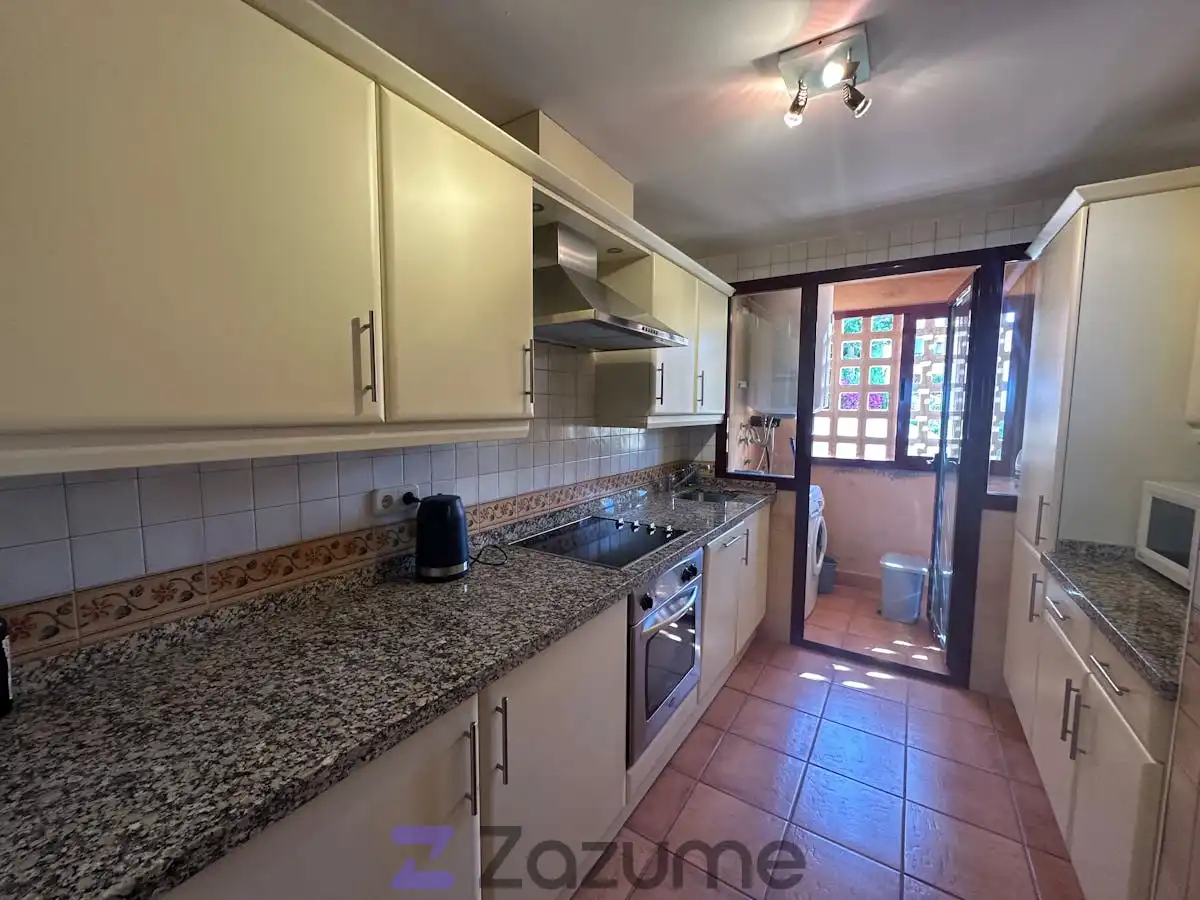 Kitchen of Flat for rent in Mijas  with Private garden, Terrace and Swimming Pool