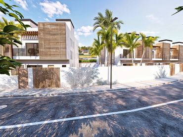 Casa aparellada amb piscina en venda a Playa Bahía Dorada