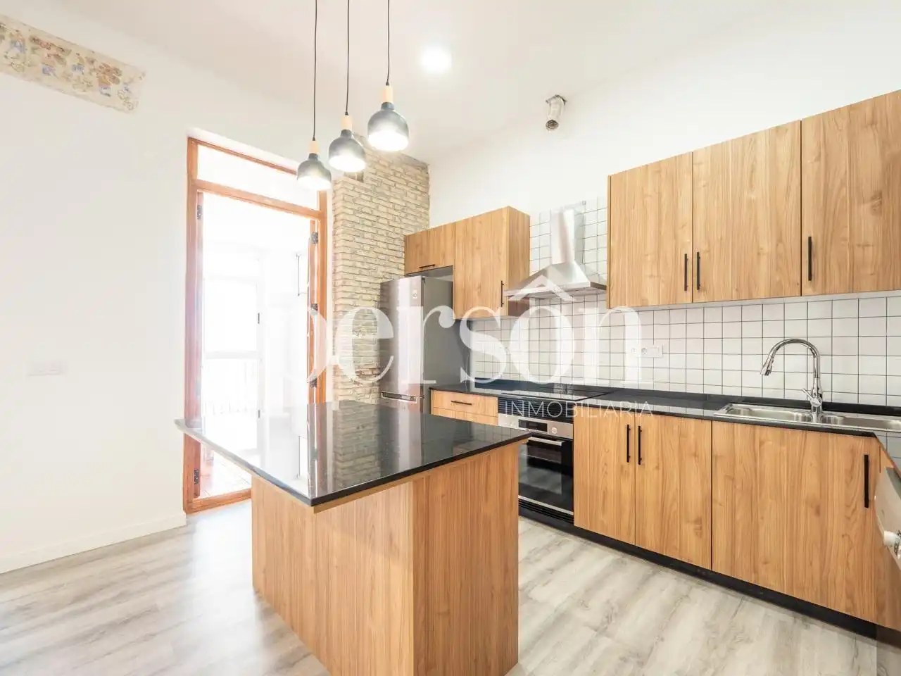 Cocina de Piso de alquiler en Valencia con Aire acondicionado, Calefacción y Amueblado