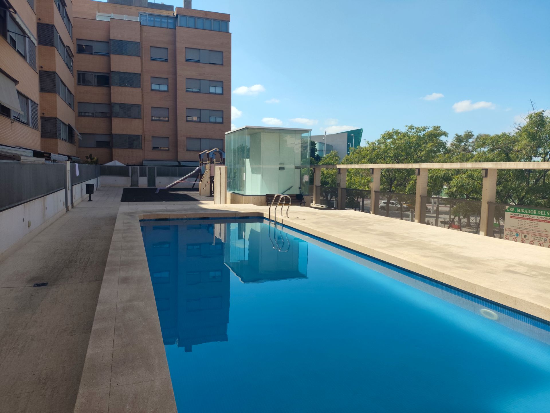 Swimming pool of Flat to rent in Elche / Elx  with Air Conditioner, Furnished and Community pool