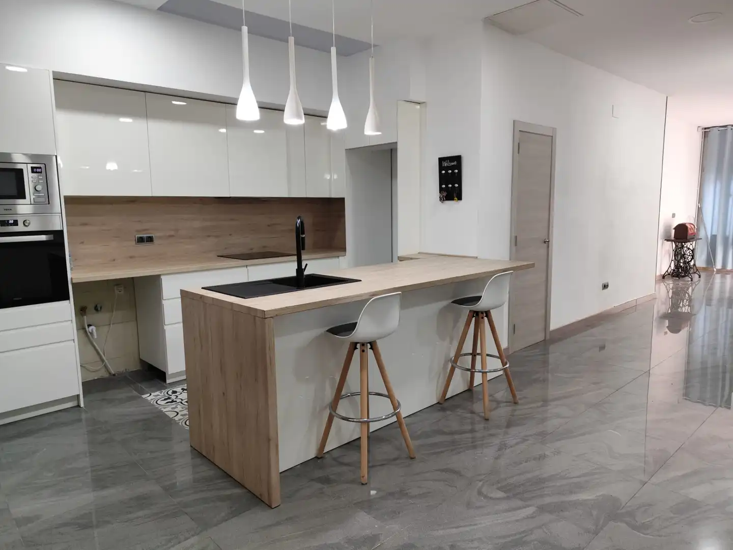 Kitchen of Flat for sale in Benetússer  with Air Conditioner