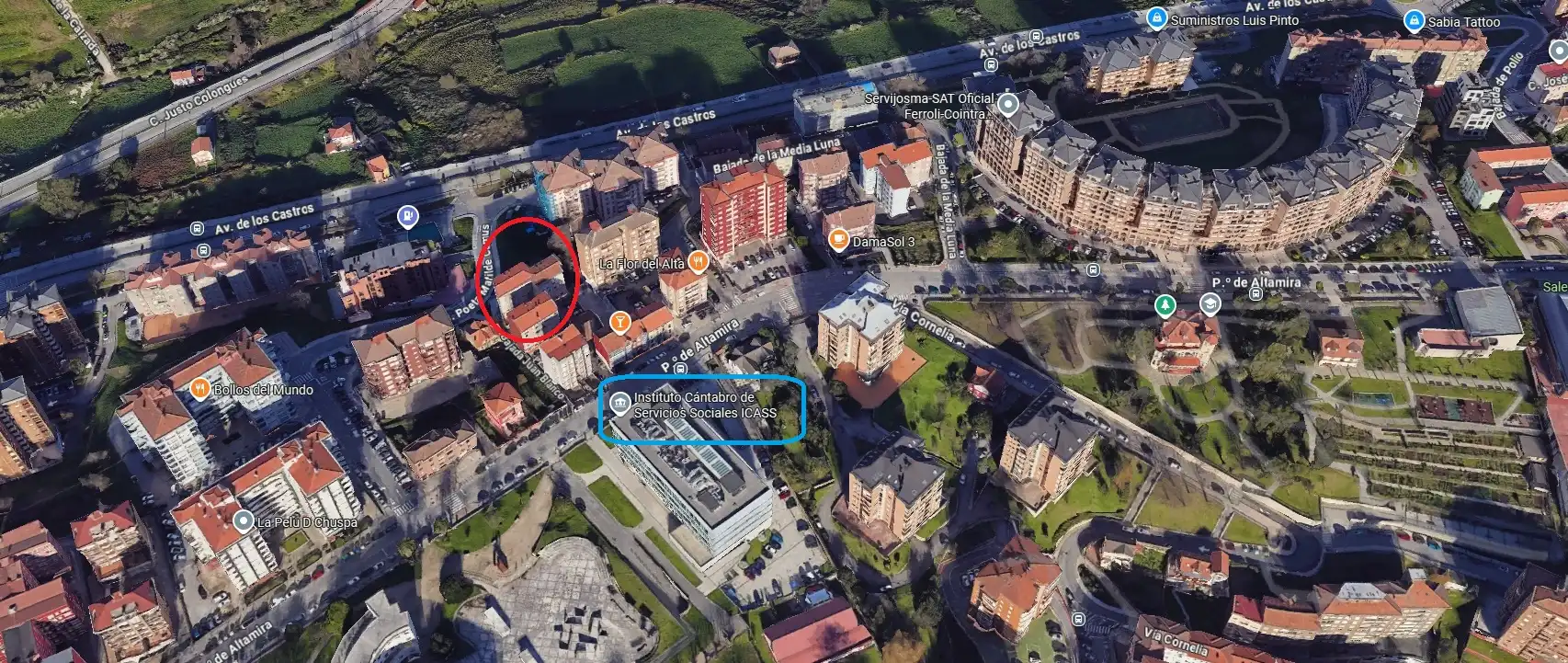 Vista exterior de Pis en venda en Santander amb Calefacció i Moblat