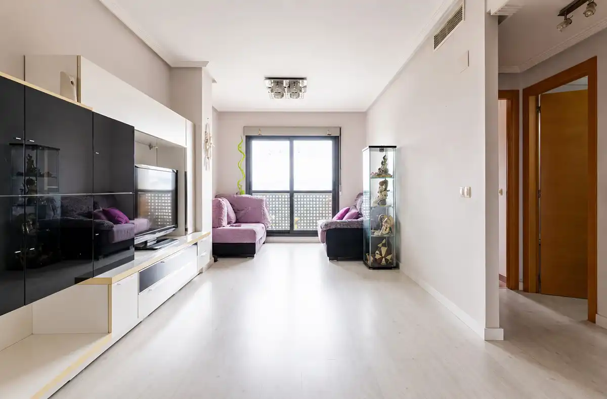 Sala d'estar de Pis en venda en Murcia amb Aire condicionat, Calefacció i Jardí privat