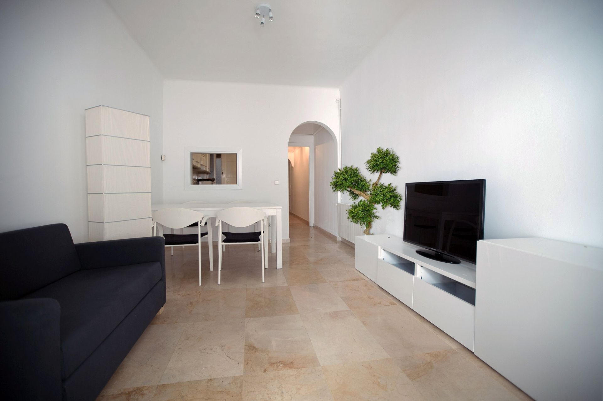 Living room of Flat to rent in  Barcelona Capital  with Heating, Private garden and Storage room