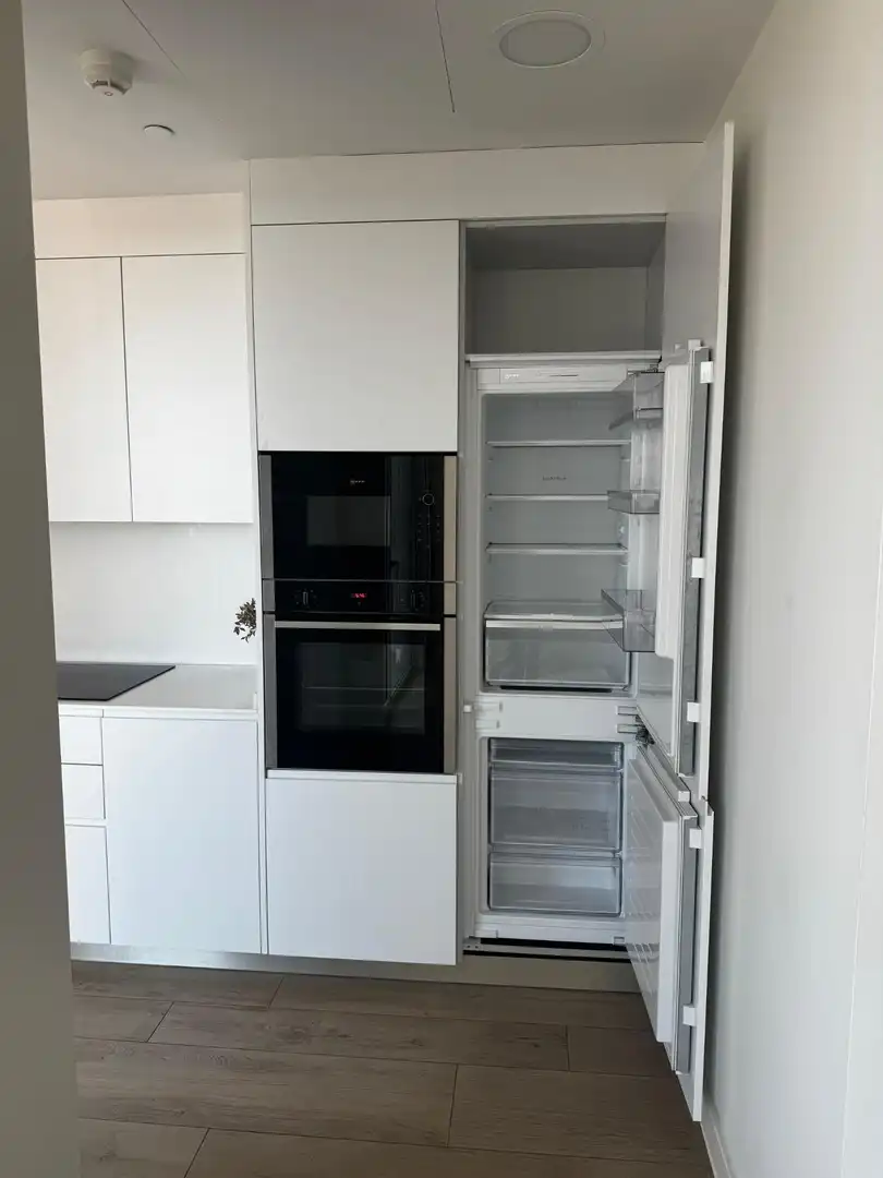 Cuina de Apartament de lloguer en Valencia amb Aire condicionat, Jardí privat i Terrassa
