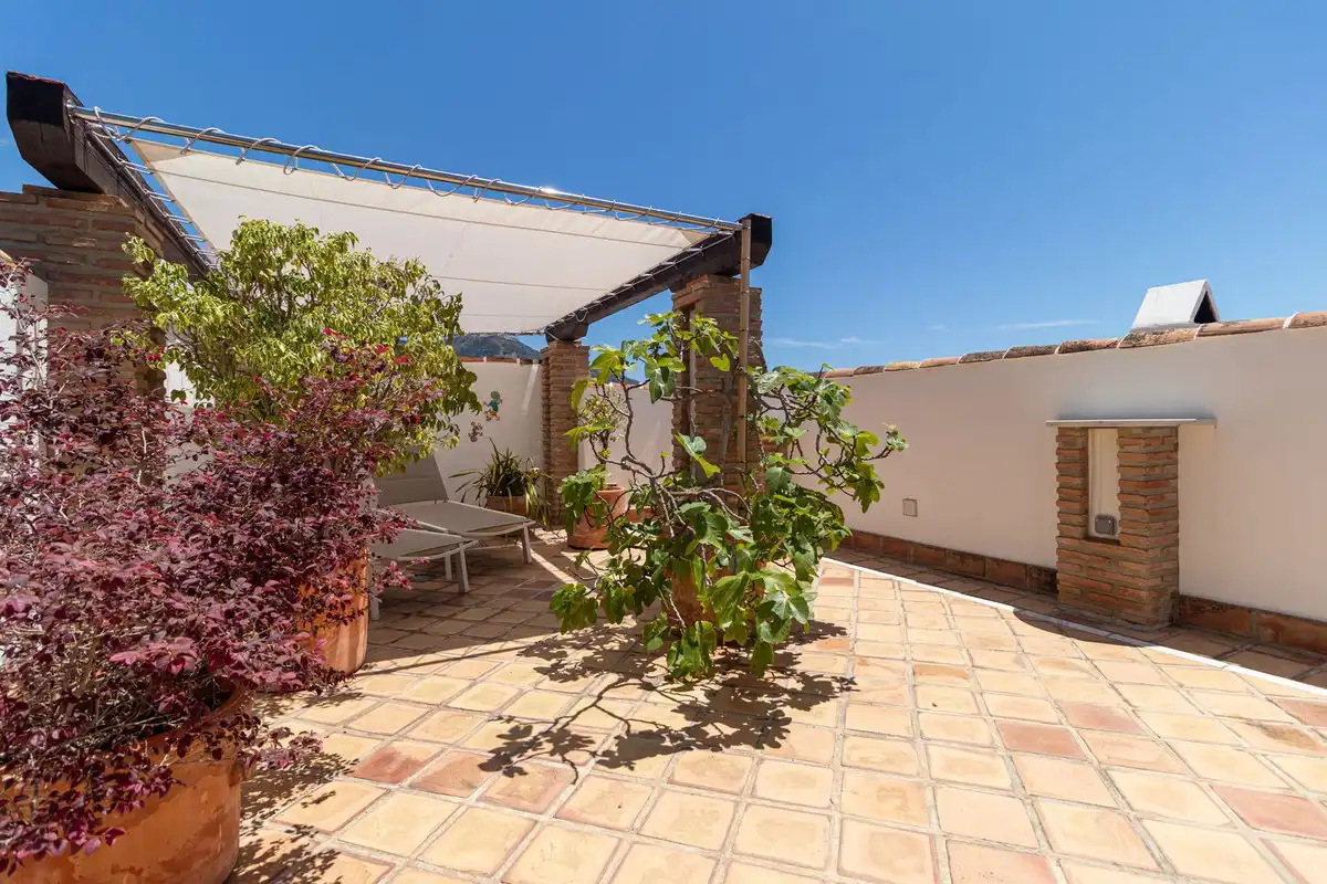Terrassa de Casa adosada en venda en Mijas amb Aire condicionat, Terrassa i Traster