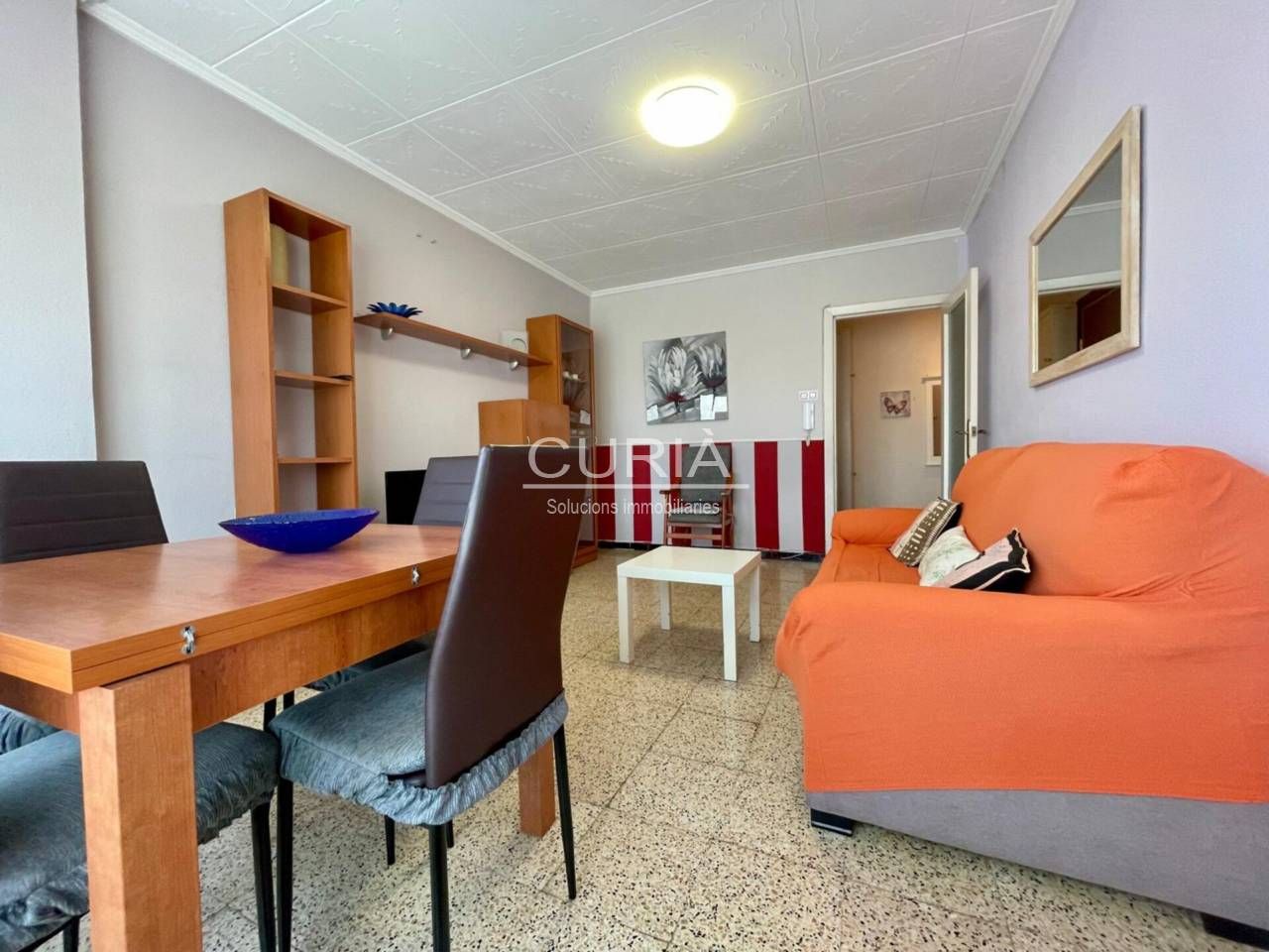Sala d'estar de Pis de lloguer en  Lleida Capital amb Calefacció i Moblat