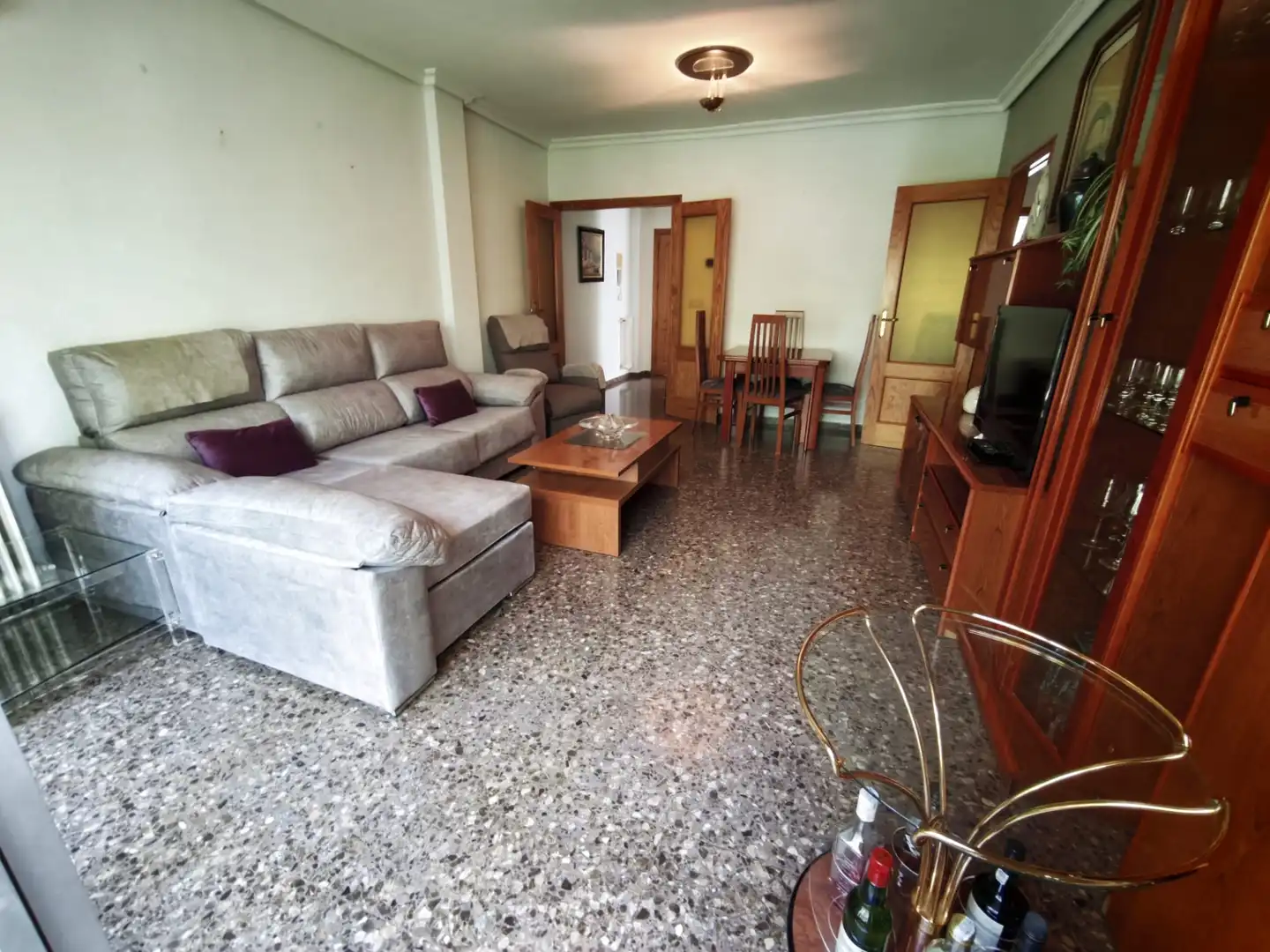 Sala d'estar de Pis en venda en Albacete amb Aire condicionat, Calefacció i Moblat