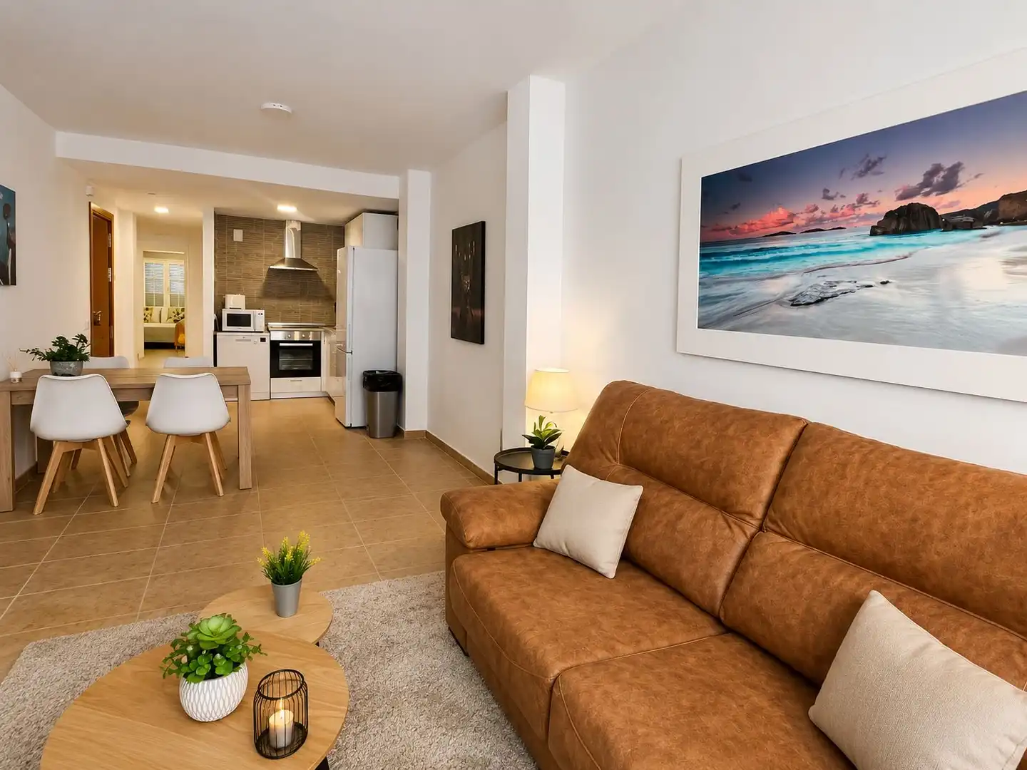 Sala d'estar de Apartament en venda en Altea amb Aire condicionat, Terrassa i Moblat