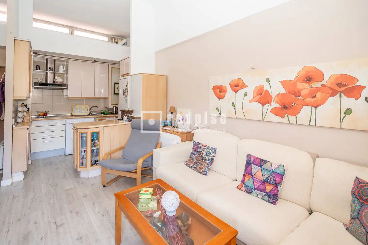 Sala de estar de Dúplex en venta en Móstoles con Aire acondicionado, Calefacción y Terraza