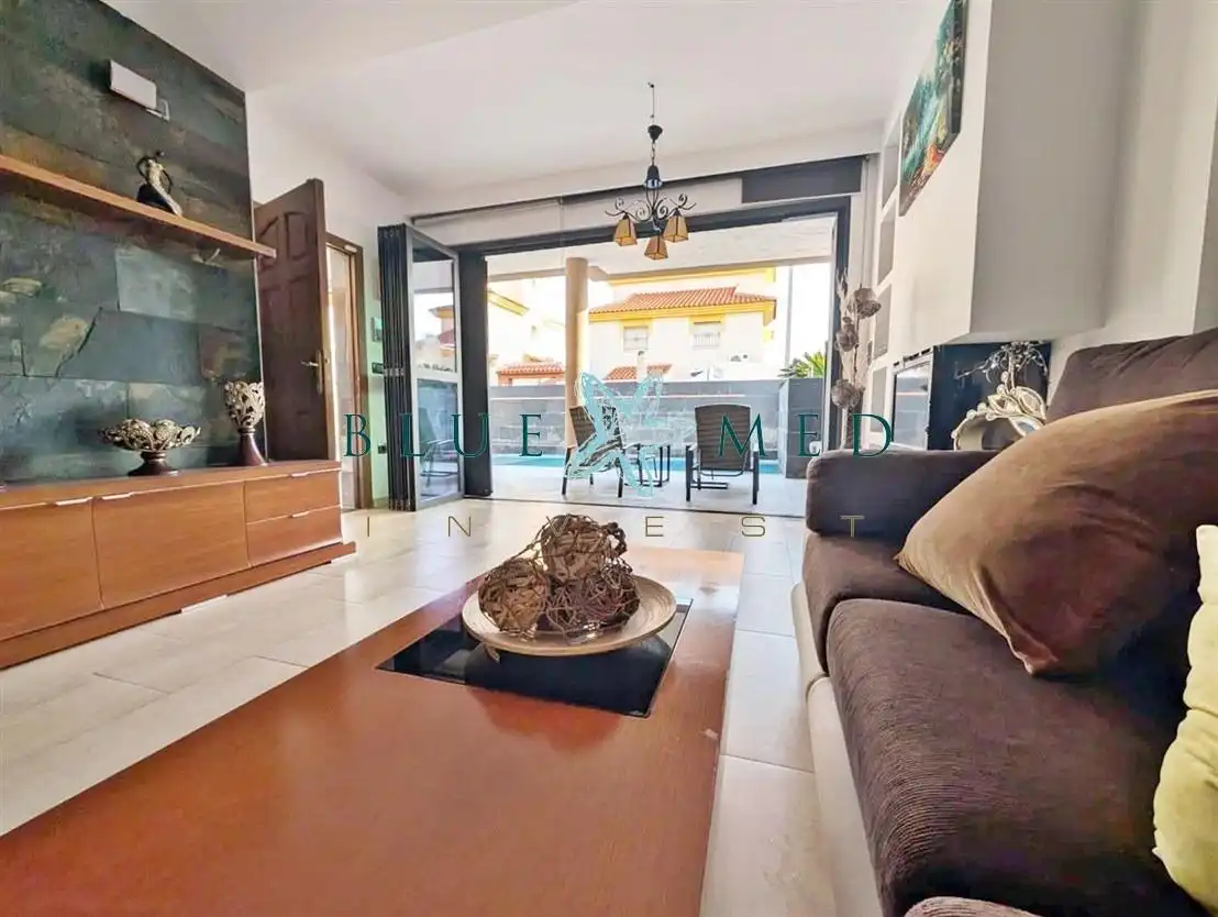 Sala de estar de Casa o chalet en venta en Mazarrón con Aire acondicionado, Calefacción y Terraza