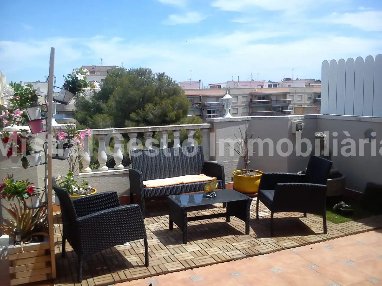 Terrasse von Dachboden zum Verkauf in Calafell mit Klimaanlage, Terrasse und Abstellraum