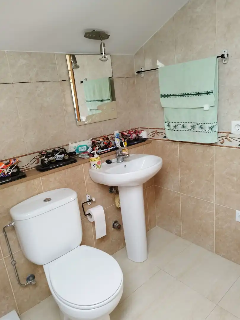 Baño de Casa o chalet en venta en Riudellots de la Selva con Aire acondicionado, Calefacción y Jardín privado