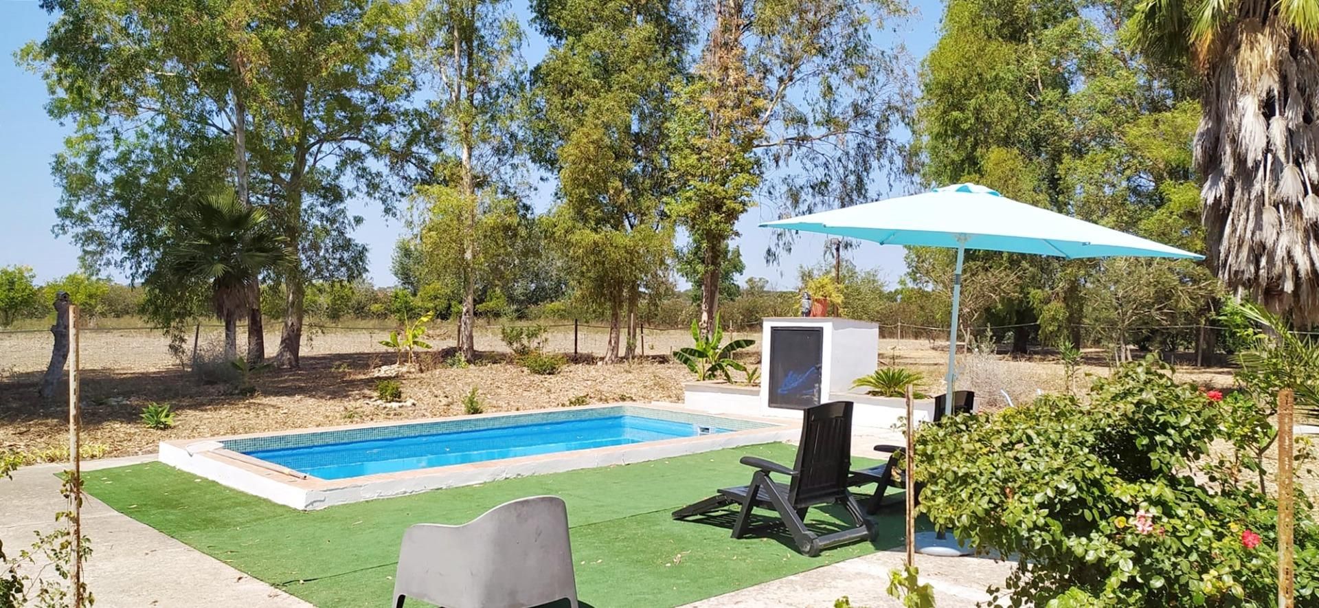Swimming pool of Country house for sale in Jerez de la Frontera  with Air Conditioner, Swimming Pool and Alarm