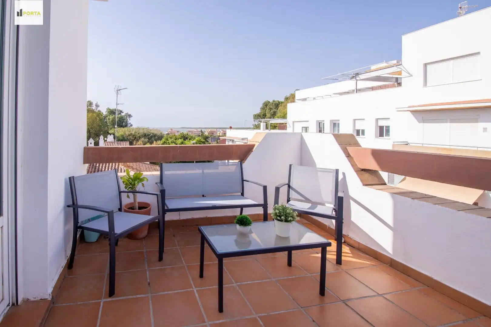 Terrasse von Maisonette zum Verkauf in Sanlúcar de Barrameda mit Gemeinschaftspool