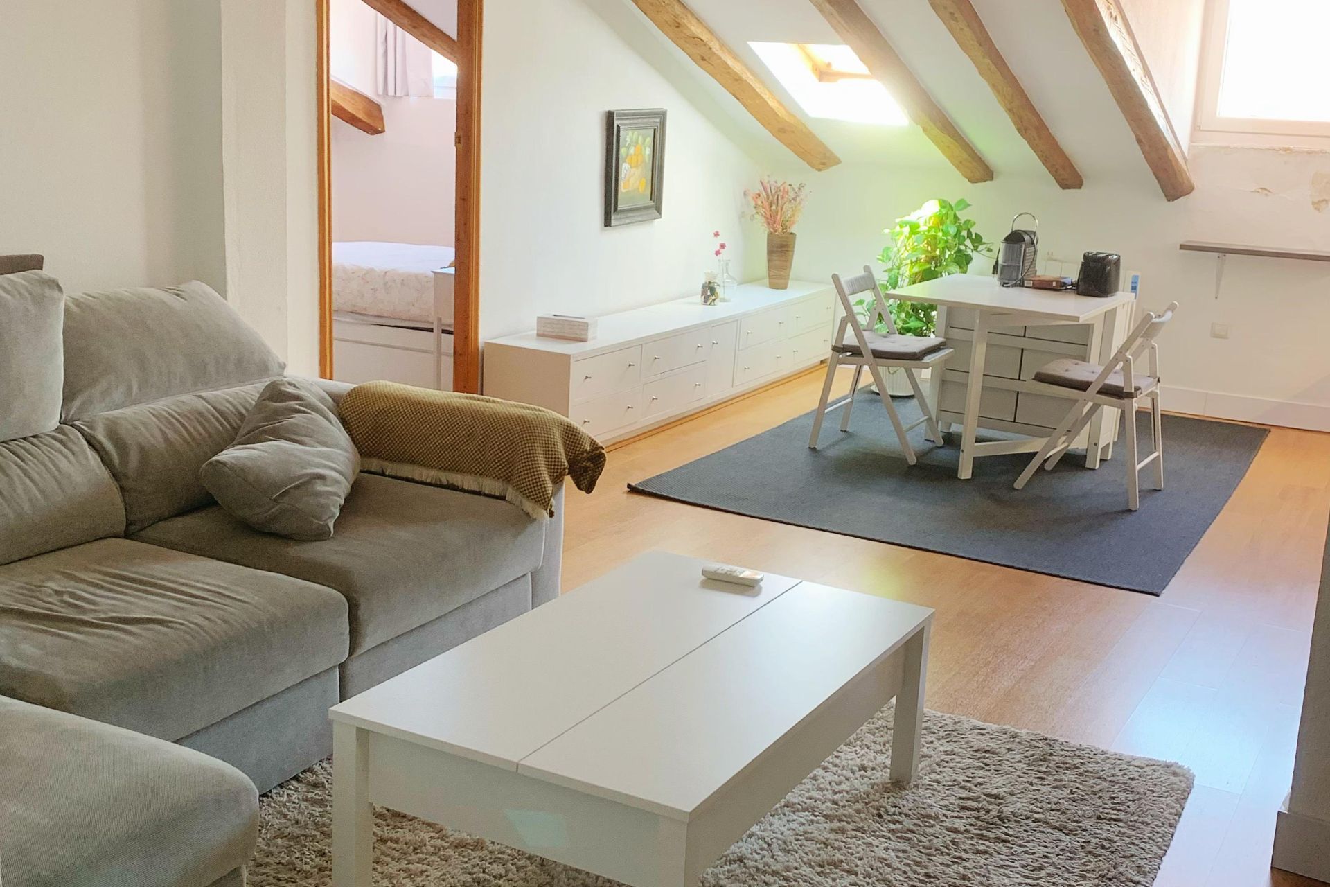 Sala d'estar de Àtic en venda en Valladolid Capital amb Aire condicionat, Calefacció i Moblat
