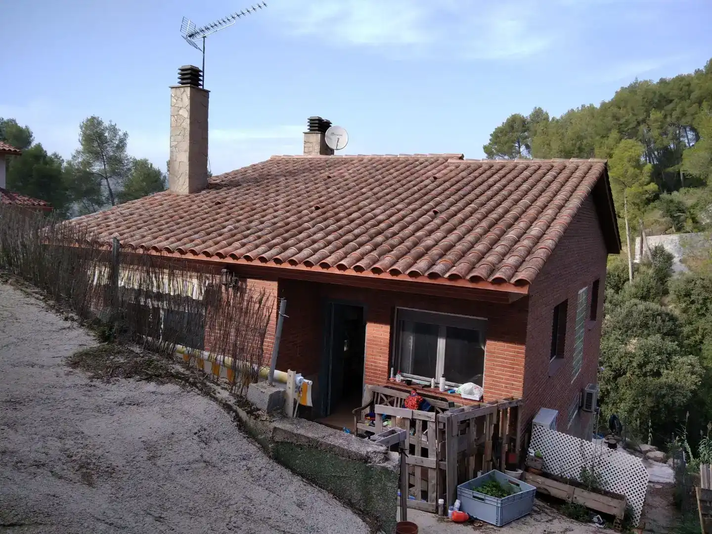 Vista exterior de Piso en venta en Cervelló